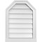 Ekena Millwork Octagonal Top Surface Mount PVC Gable Vent w/ 2"W x 2"P Brickmould Sill Frame, 18"W x 24"H GVPOT18X2403SN - alternate 1
